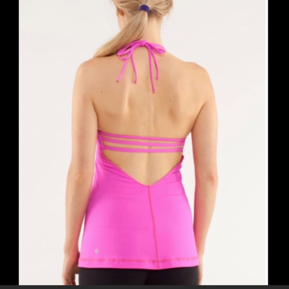 lululemon athletica Tops - Hot Pink Lululemon Wandering Yogi tank